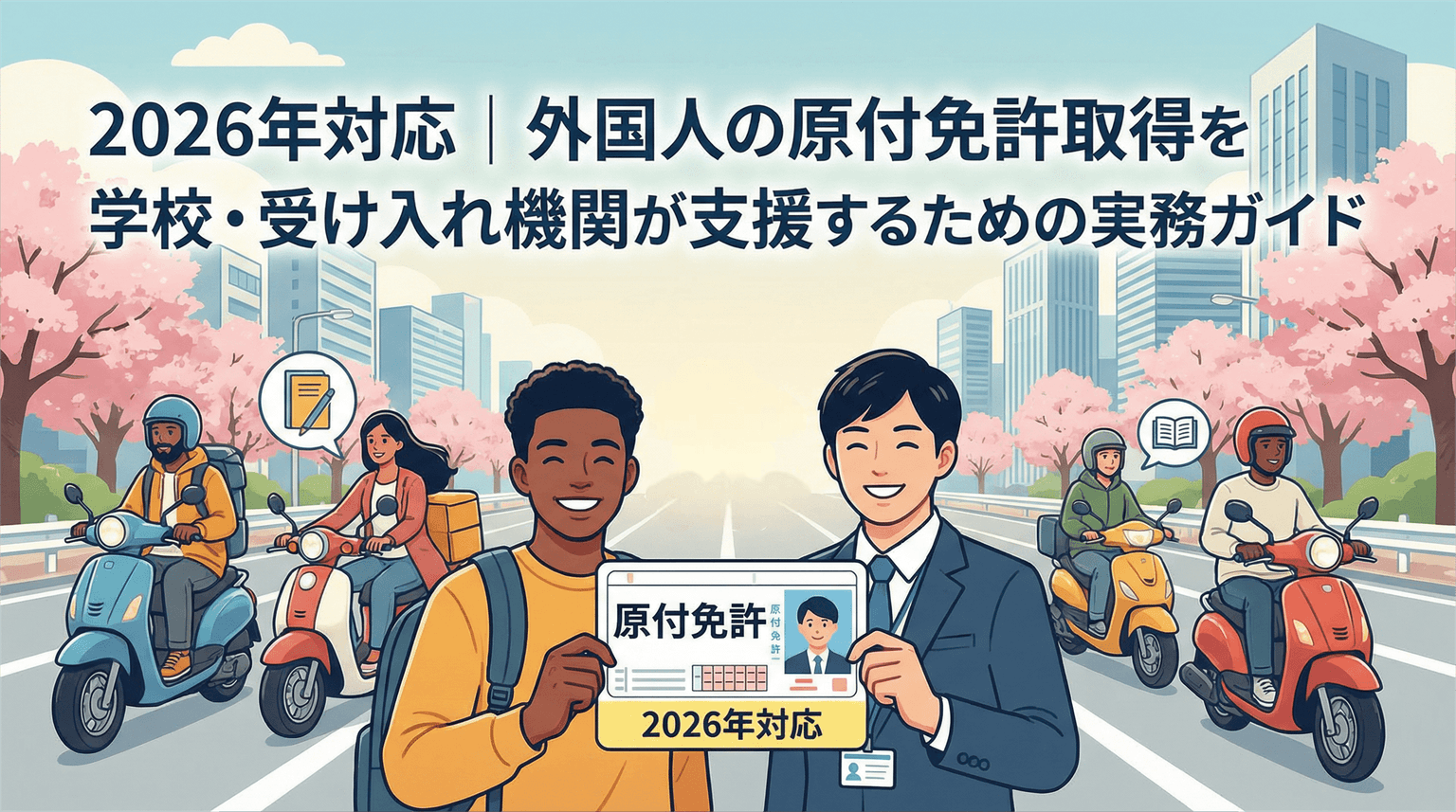 2026年対応|外国人の原付免許取得を学校・受け入れ機関が支援するための実務ガイド