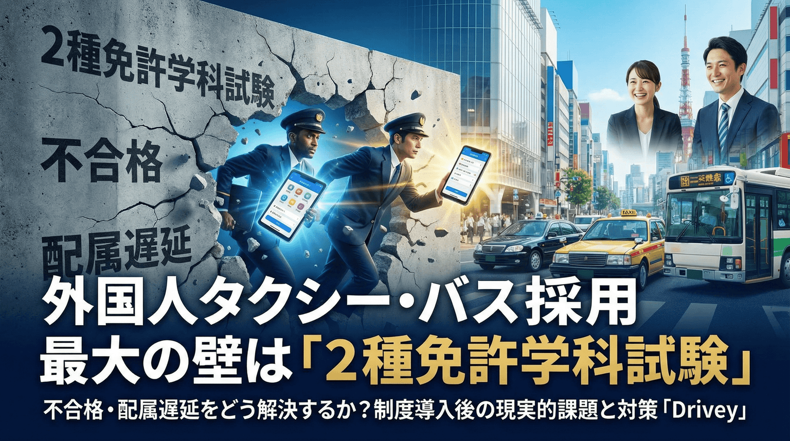 外国人タクシー・バスドライバー、最大の壁は2種免許学科試験